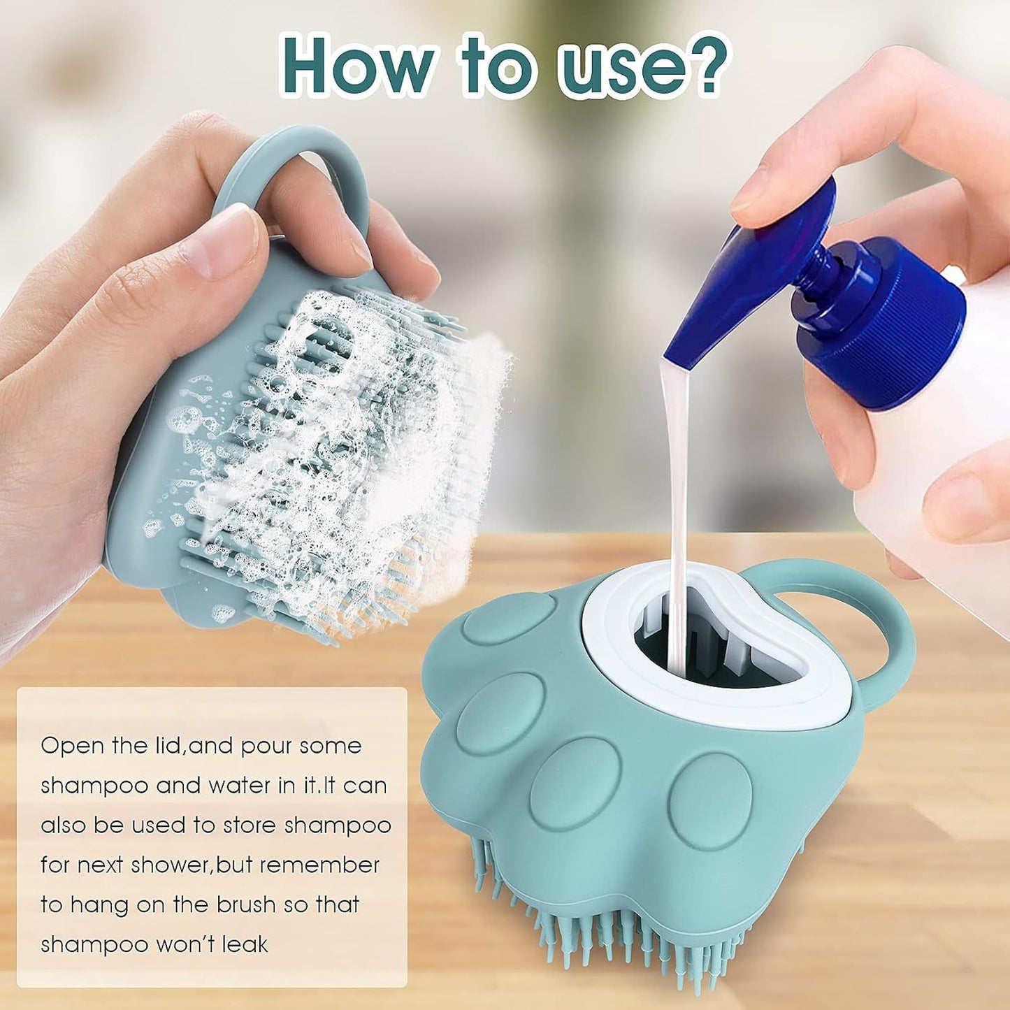 Electric Pet Shampoo Brush