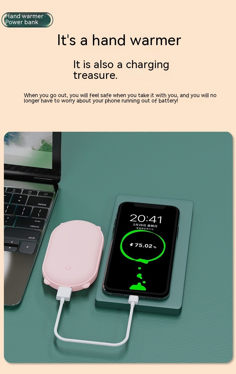 2-in-1 Hand Warmer & Power Bank – Rechargeable