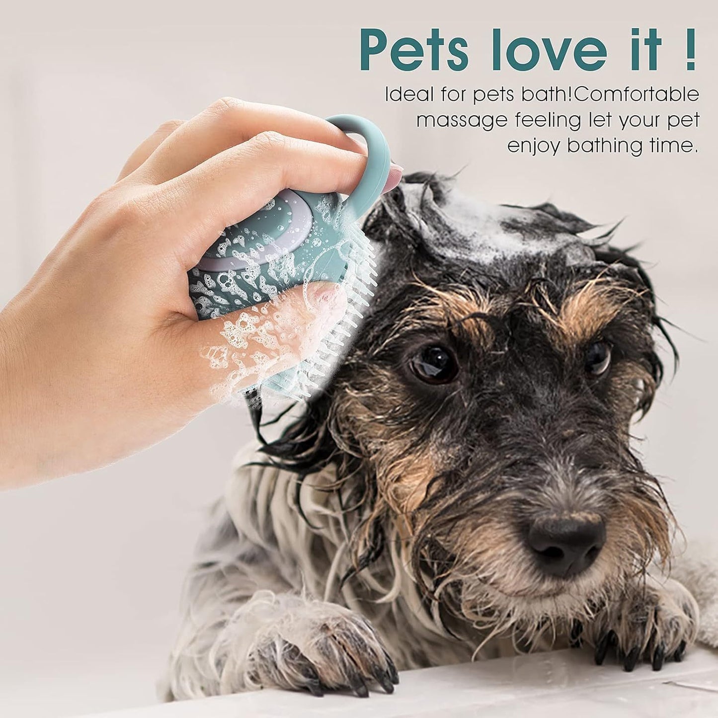 Electric Pet Shampoo Brush