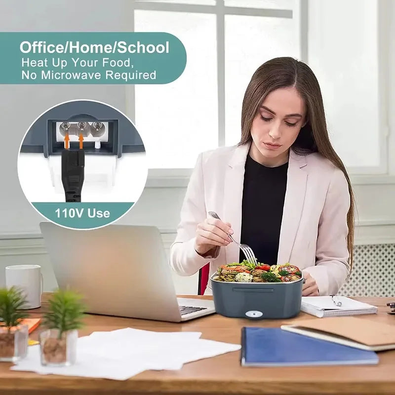 Cordless/Self-heating Electric Lunchbox (Portable, Set-and-forget models)
