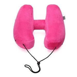 • Travel Neck Pillow with Hoodie – Compact & Comfy