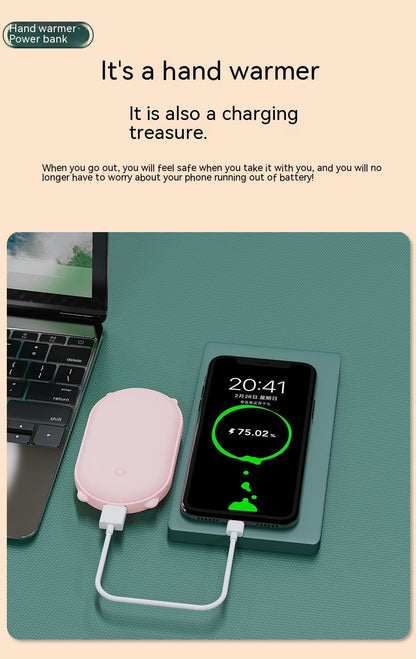 2-in-1 Hand Warmer & Power Bank – Rechargeable