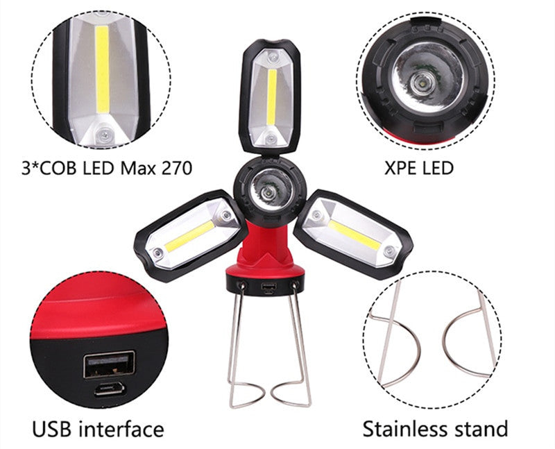 Rechargeable LED Camping Light – 3 Brightness Modes