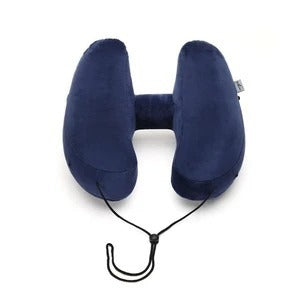 • Travel Neck Pillow with Hoodie – Compact & Comfy