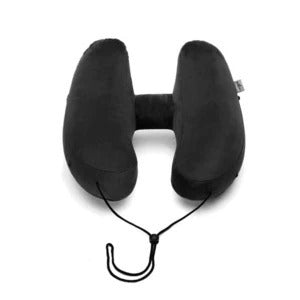 • Travel Neck Pillow with Hoodie – Compact & Comfy