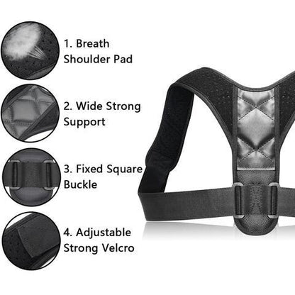 Adjustable Posture Corrector – Back Support Brace