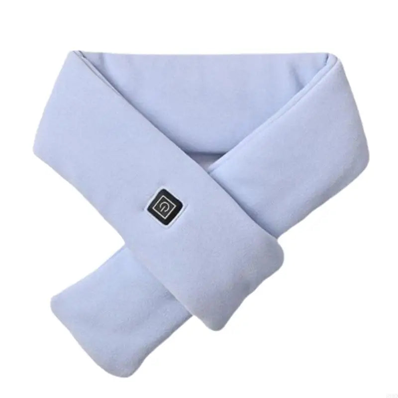 Rechargeable heated scarf/Neck-massager scarf (heat + vibration, power-bank designs)