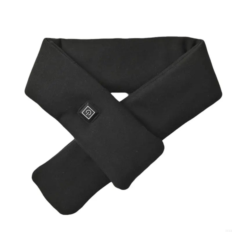 Rechargeable heated scarf/Neck-massager scarf (heat + vibration, power-bank designs)