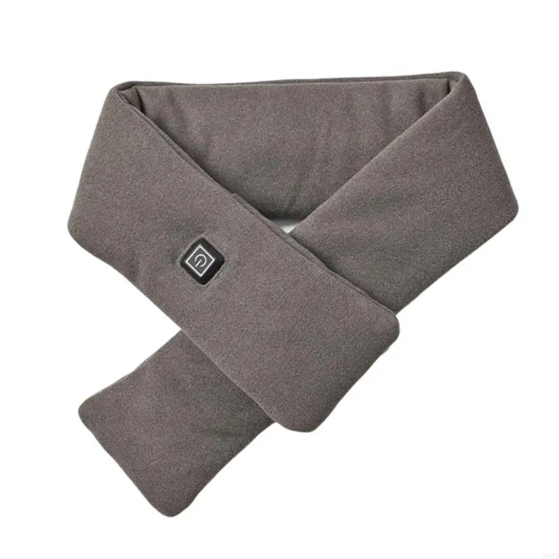 Rechargeable heated scarf/Neck-massager scarf (heat + vibration, power-bank designs)